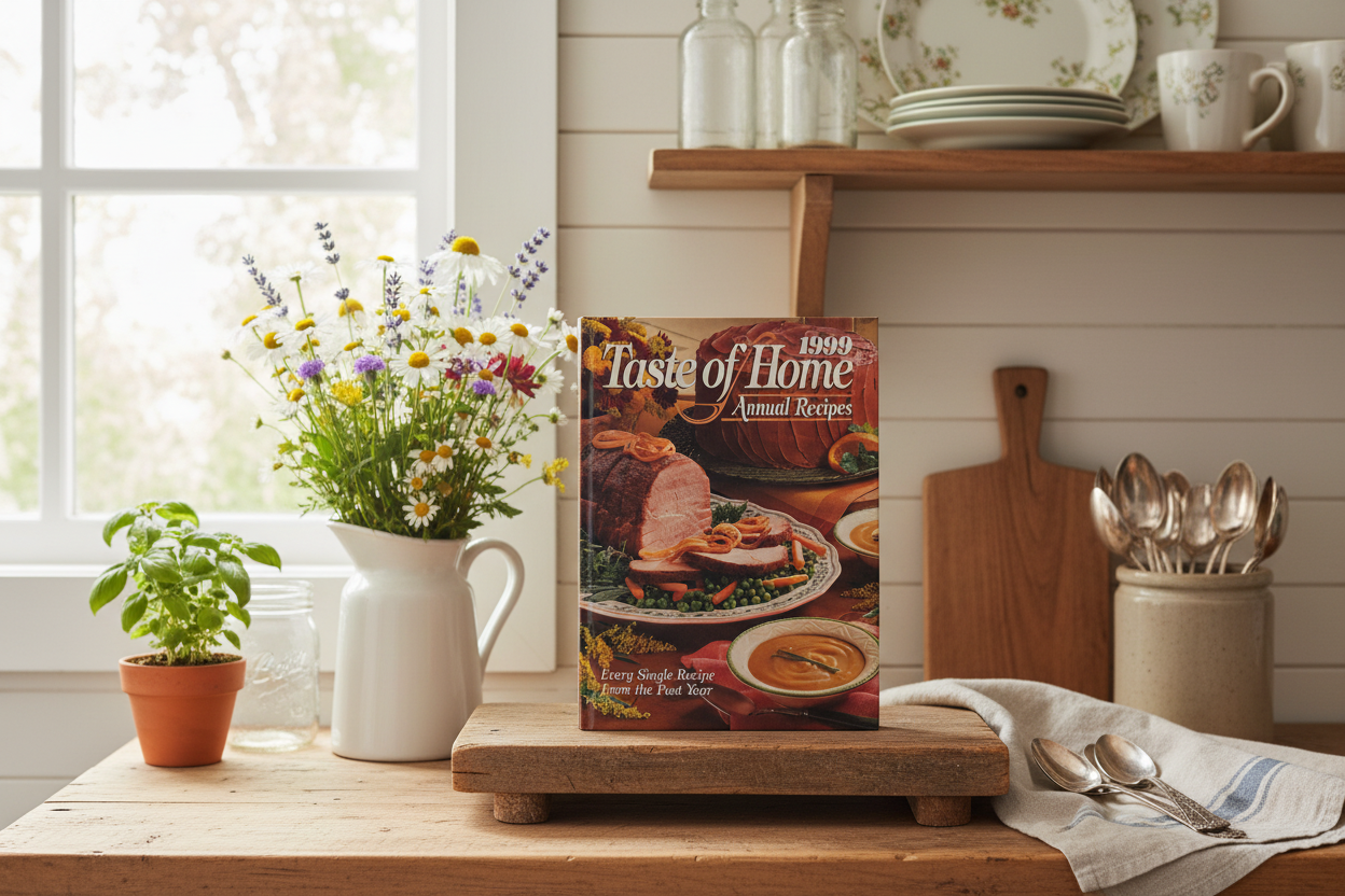 Taste of Home 1999 Annual Recipes Cookbook – Hardcover Edition – 593 Classic Family Recipes