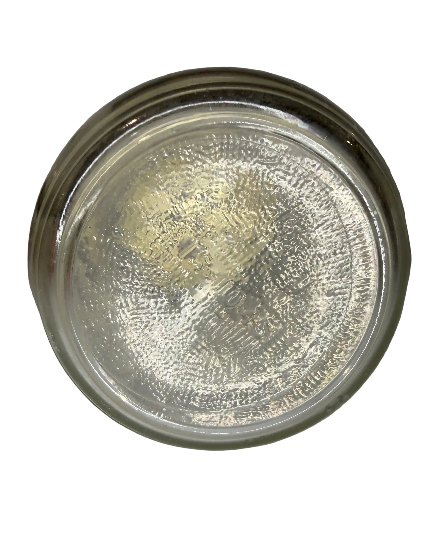 Vintage Glass Flower Frog – Jar-Top Stem Arranger