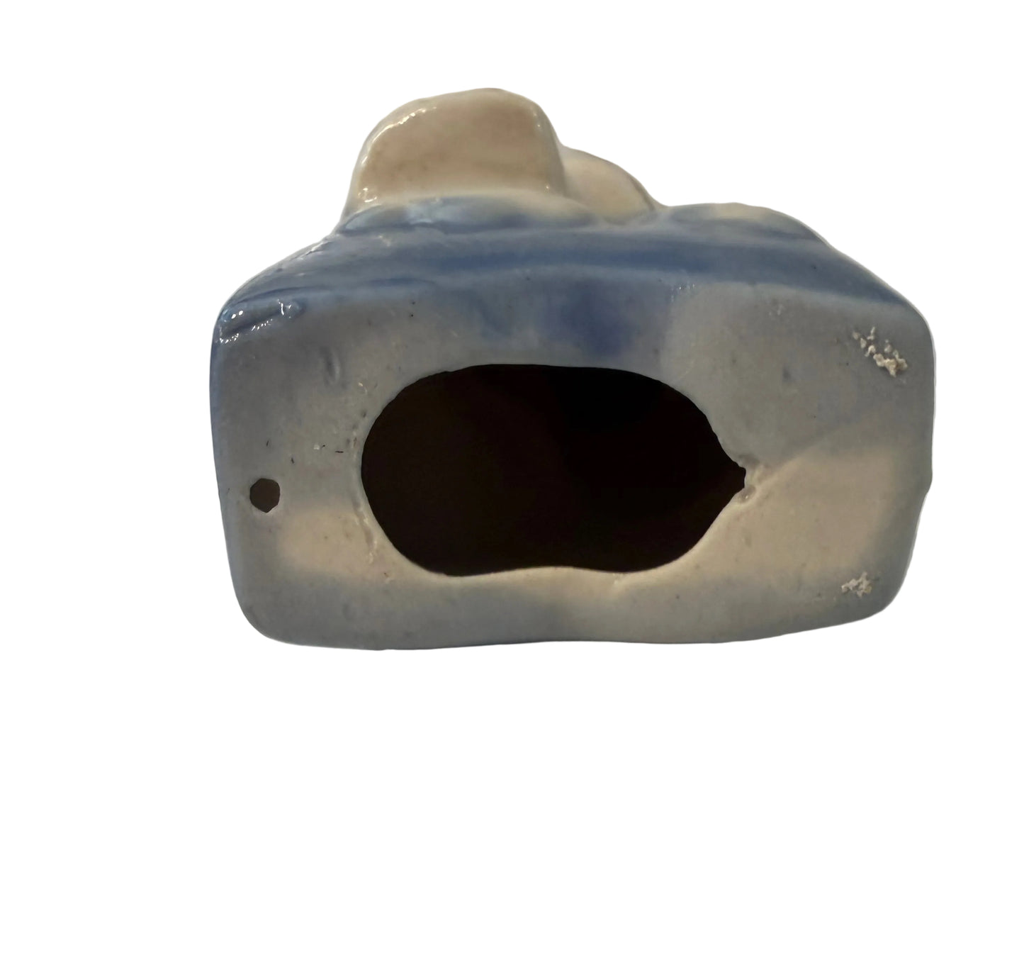 Vintage Porcelain Figurine – Child Playing Stringed Instrument Sitting on a Star(Mandolin/Guitar)