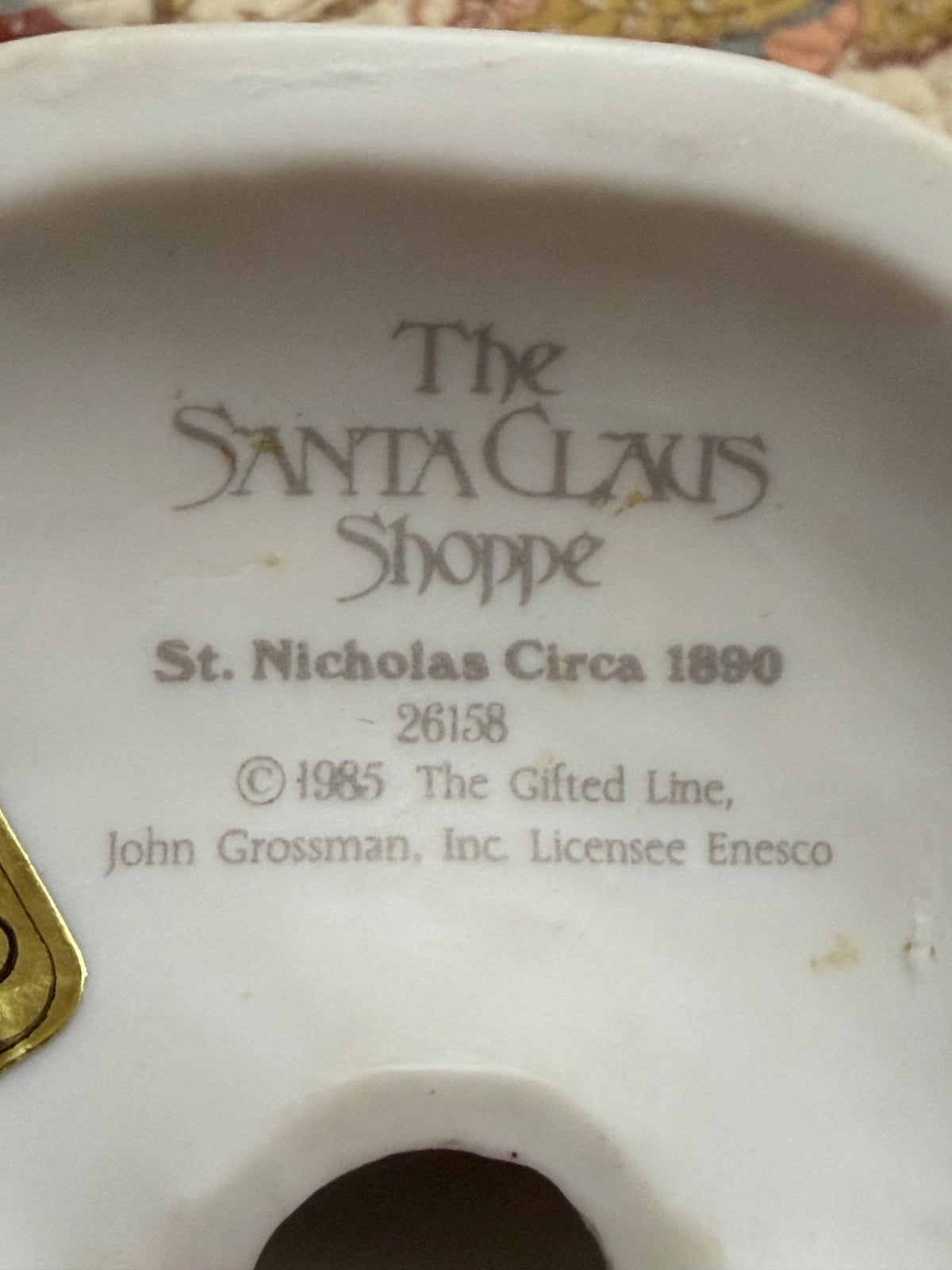 Enesco St. Nicholas Circa 1890 Santa Claus Figurine – 1985 Santa Claus Shoppe Collection
