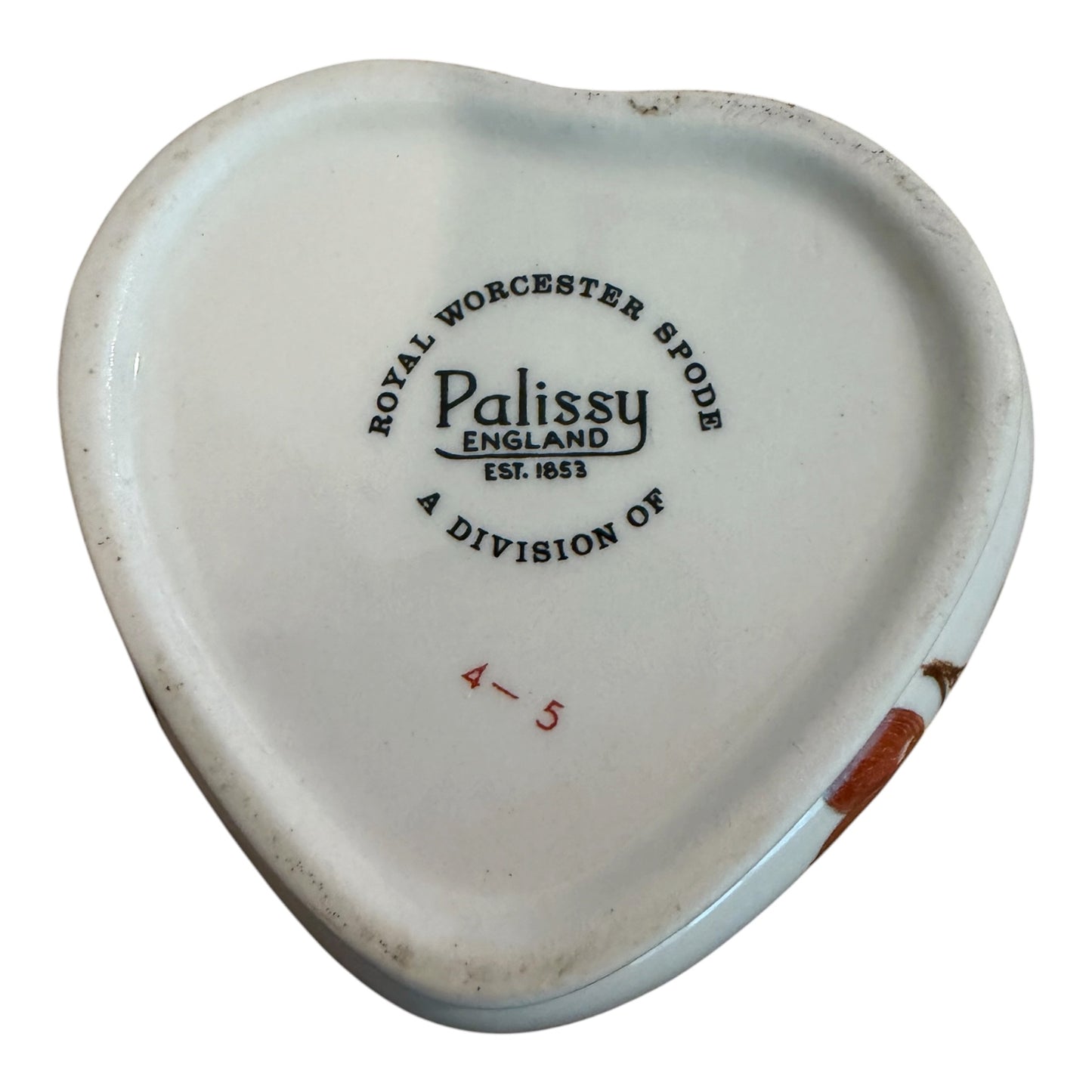 Royal Worcester Palissy Vintage Heart Trinket Box | Royale Collection | Autumn Fruit Porcelain Keepsake Box
