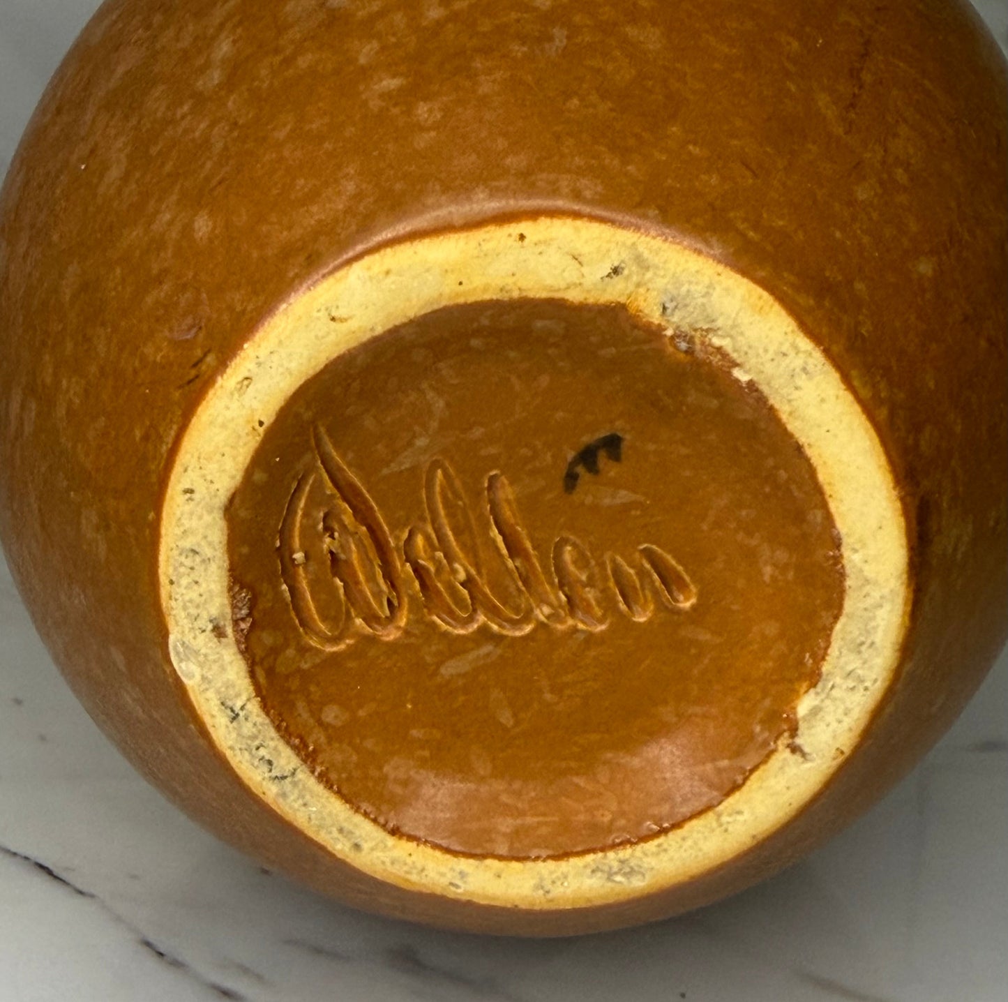 Weller Pottery “Cornish” Vase – Circa 1933 | Art Deco Embossed Leaves & Berries