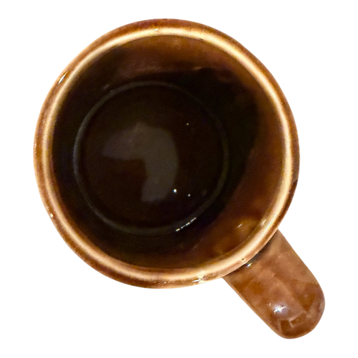 Vintage Brown Stoneware Eagle Mug – 1970s Americana Tavernware