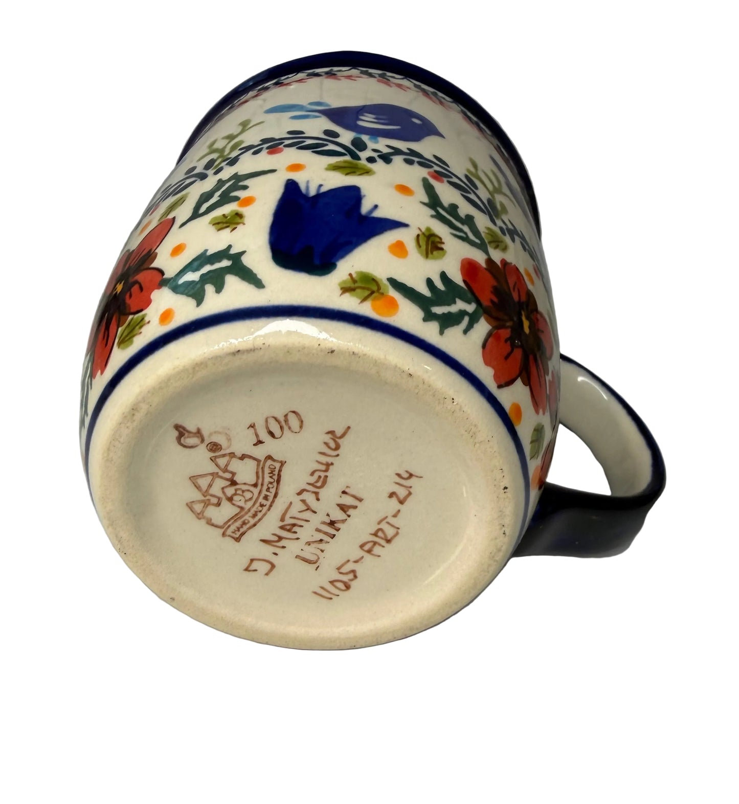 Ceramika Artystyczna Polish Pottery Bubble Mug – Unikat Pattern Art-214
