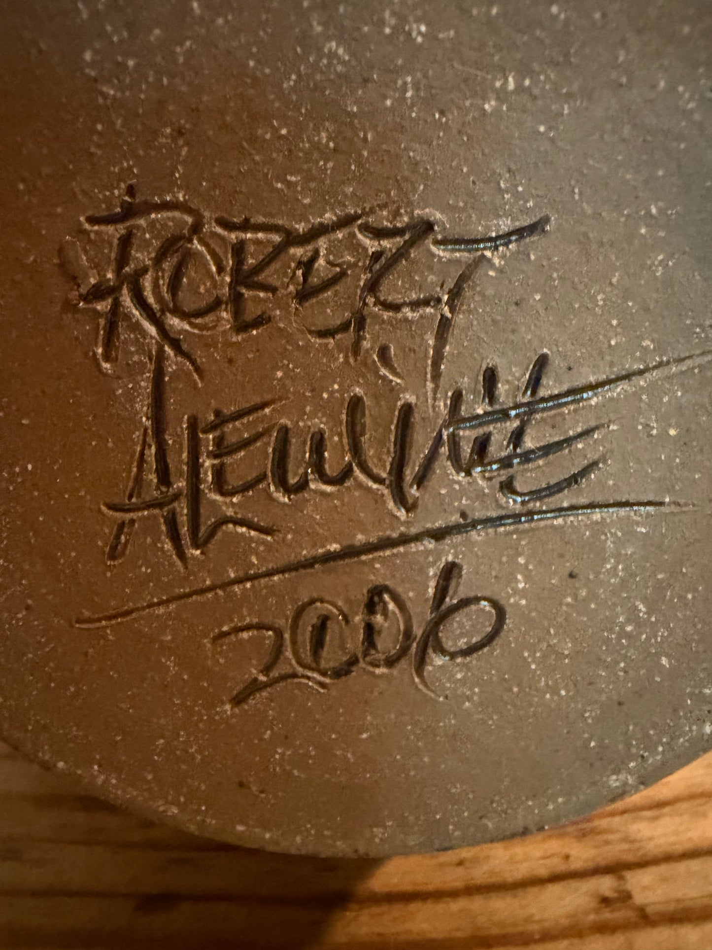 Robert Alewine Signed Stoneware Art Pitcher – Dated 2006 | Gatlinburg, TN Studio Pottery