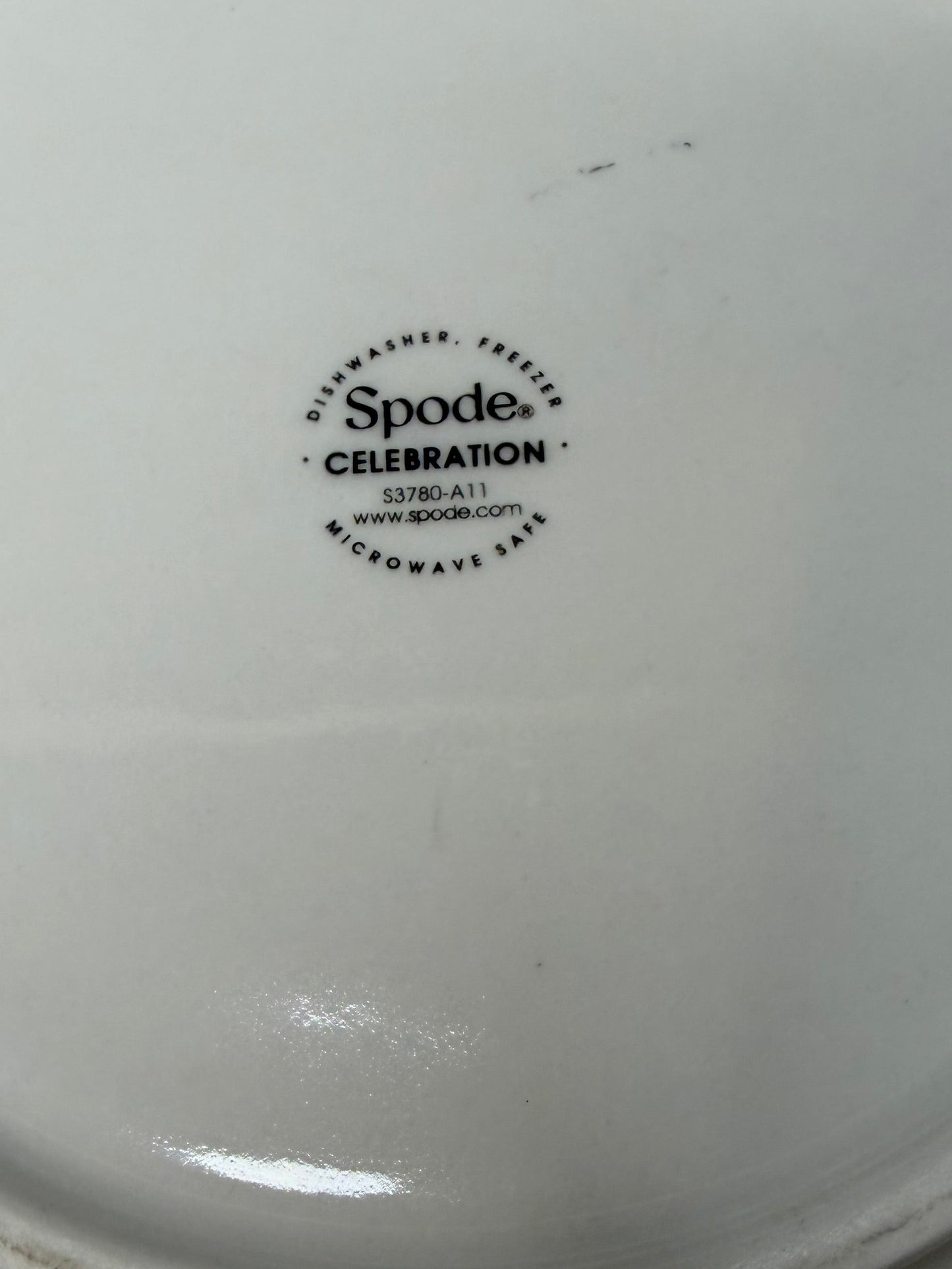 Spode “Celebration Turkey” Large Serving Bowl – Brown & White – Thanksgiving Collectible