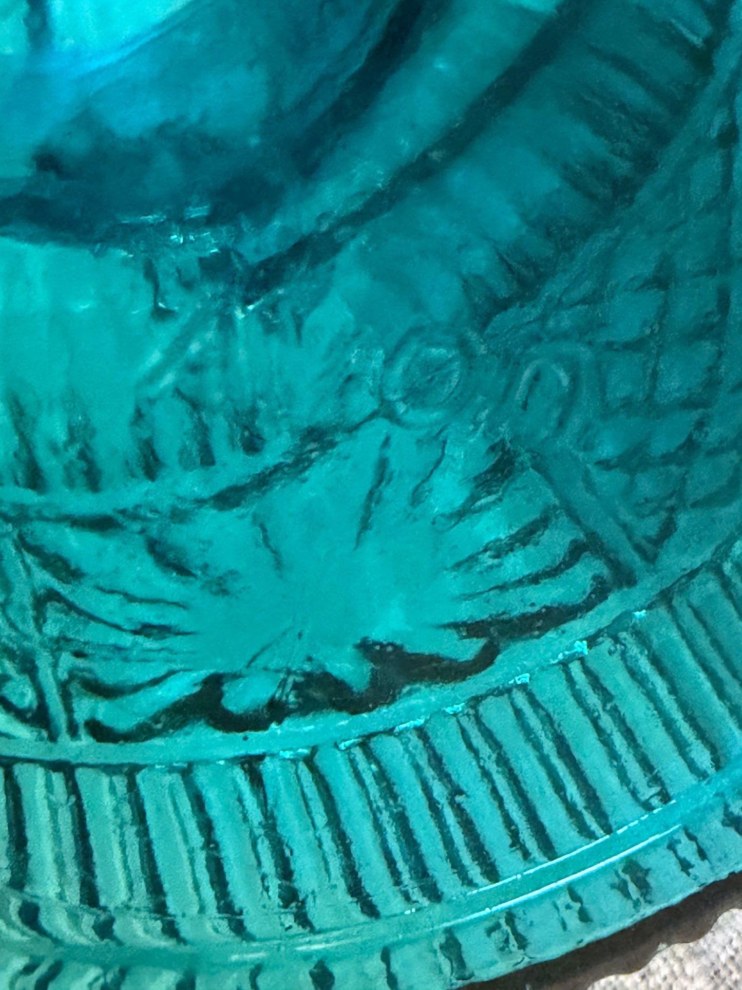Avon Teal Glass Mason Jar Canister – Vintage 1970s Bail Lid Jar
