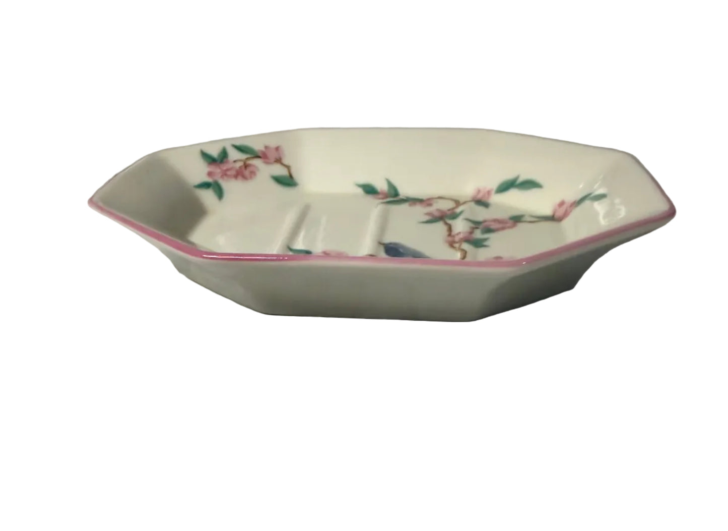 Cherry Blossom & Bluebird Ceramic Soap Dish – Saturday Knight Ltd. (SKL Home)