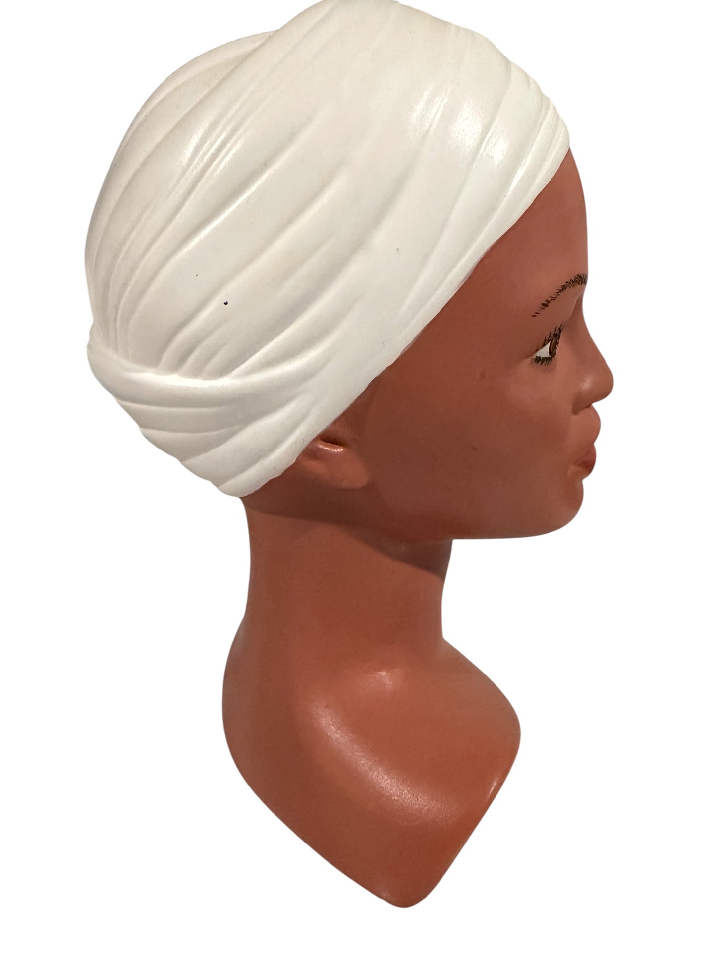 Marwal Chalkware Busts – Pair of Mid-Century Modern Figurative Sculptures (1972)