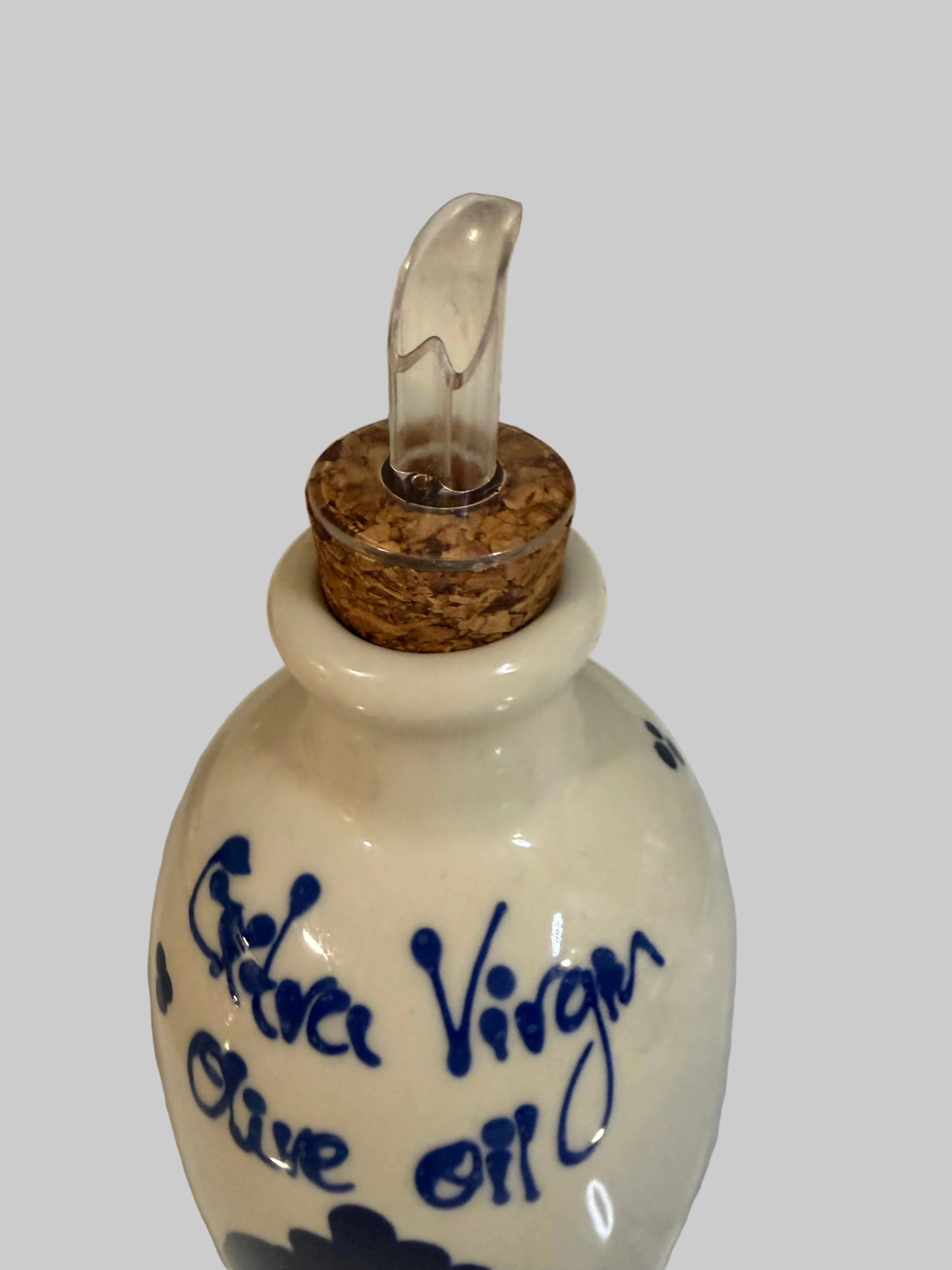 Glazed Ceramic Olive Oil Bottle – Made in Spain