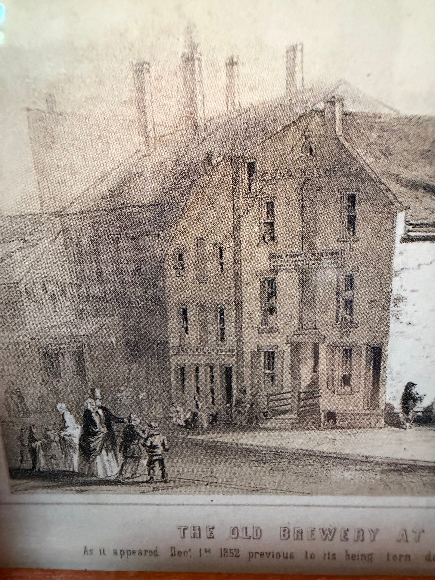 The Old Brewery at Five Points NYC Historical Print | 1852 Tenement Scene | Flea and Frame Curated Framed Artwork