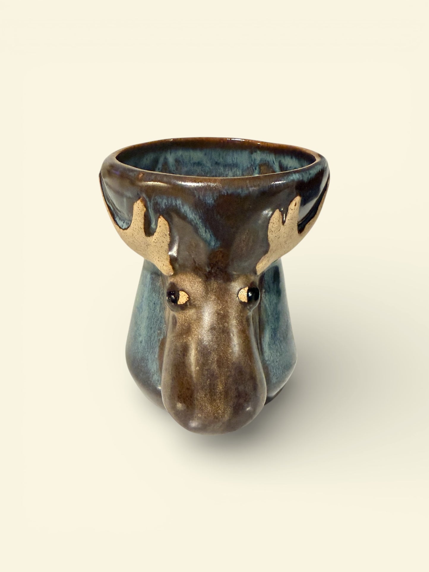 Handmade Stoneware Moose Mugs – Set of Two by RAD Designs (Richard Adam Dabrowski)