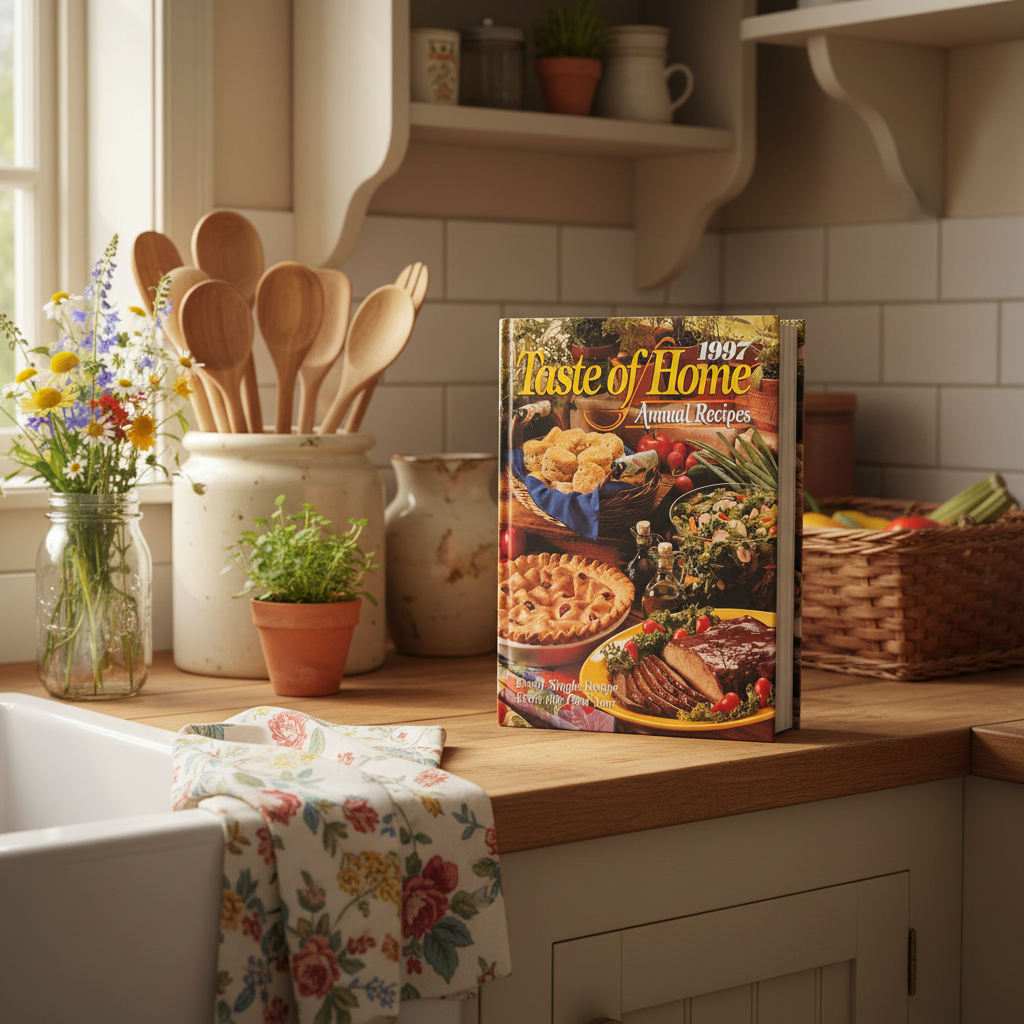 Taste of Home 1997 Annual Recipes Hardcover Cookbook – 582 Classic Family Recipes