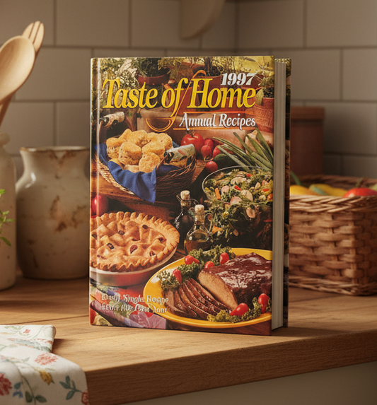 Taste of Home 1997 Annual Recipes Hardcover Cookbook – 582 Classic Family Recipes