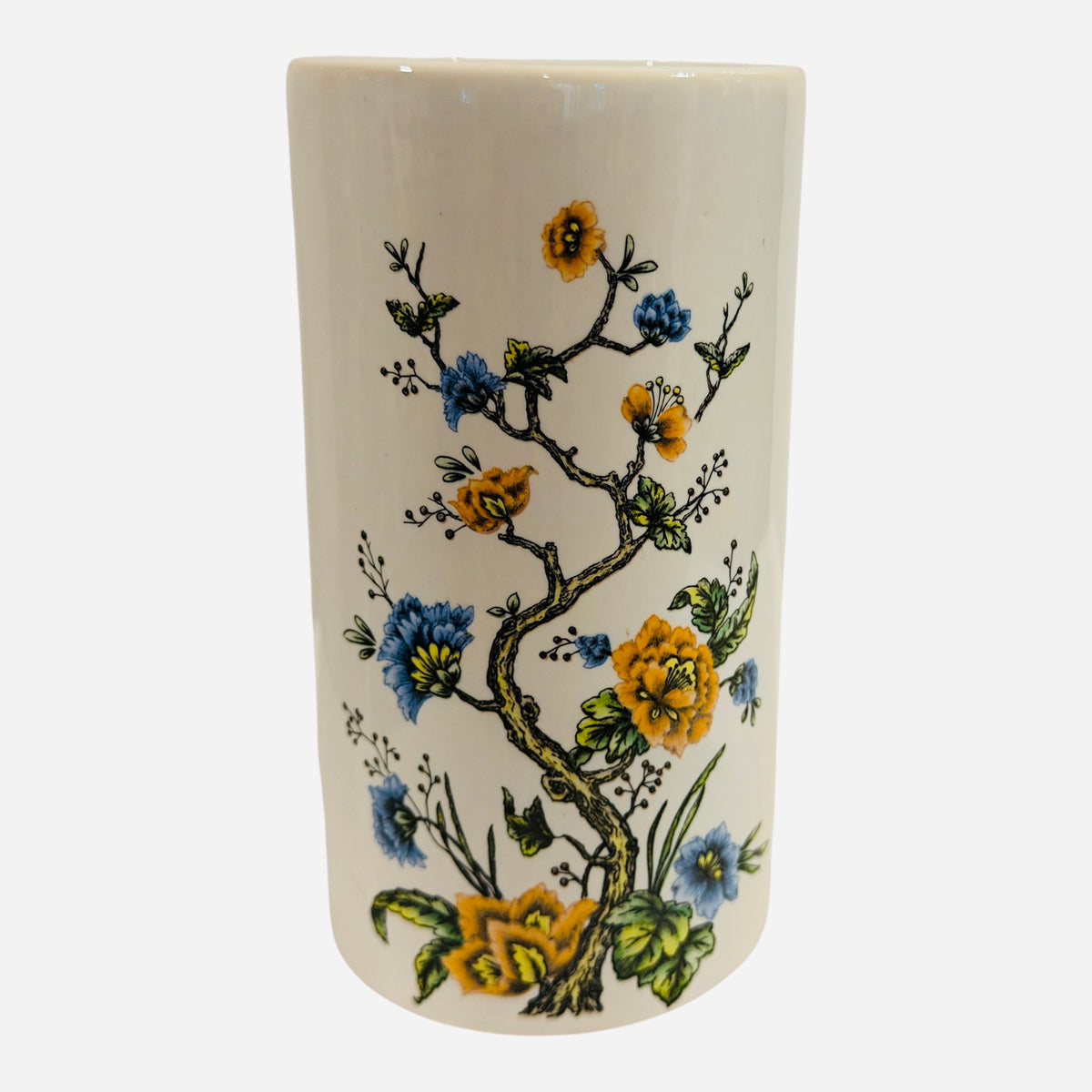 McCoy Pottery #677 Floral Vase – White Ceramic Art Pottery