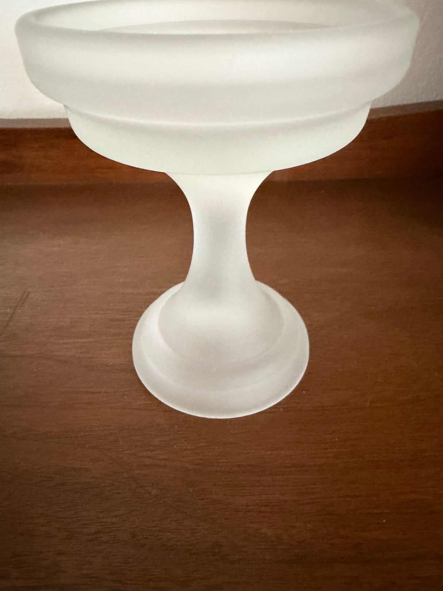 AVAILABLE - Vintage Moon & Stars Fairy Lamp – Amber Glass Dome with Frosted Base | L.E. Smith