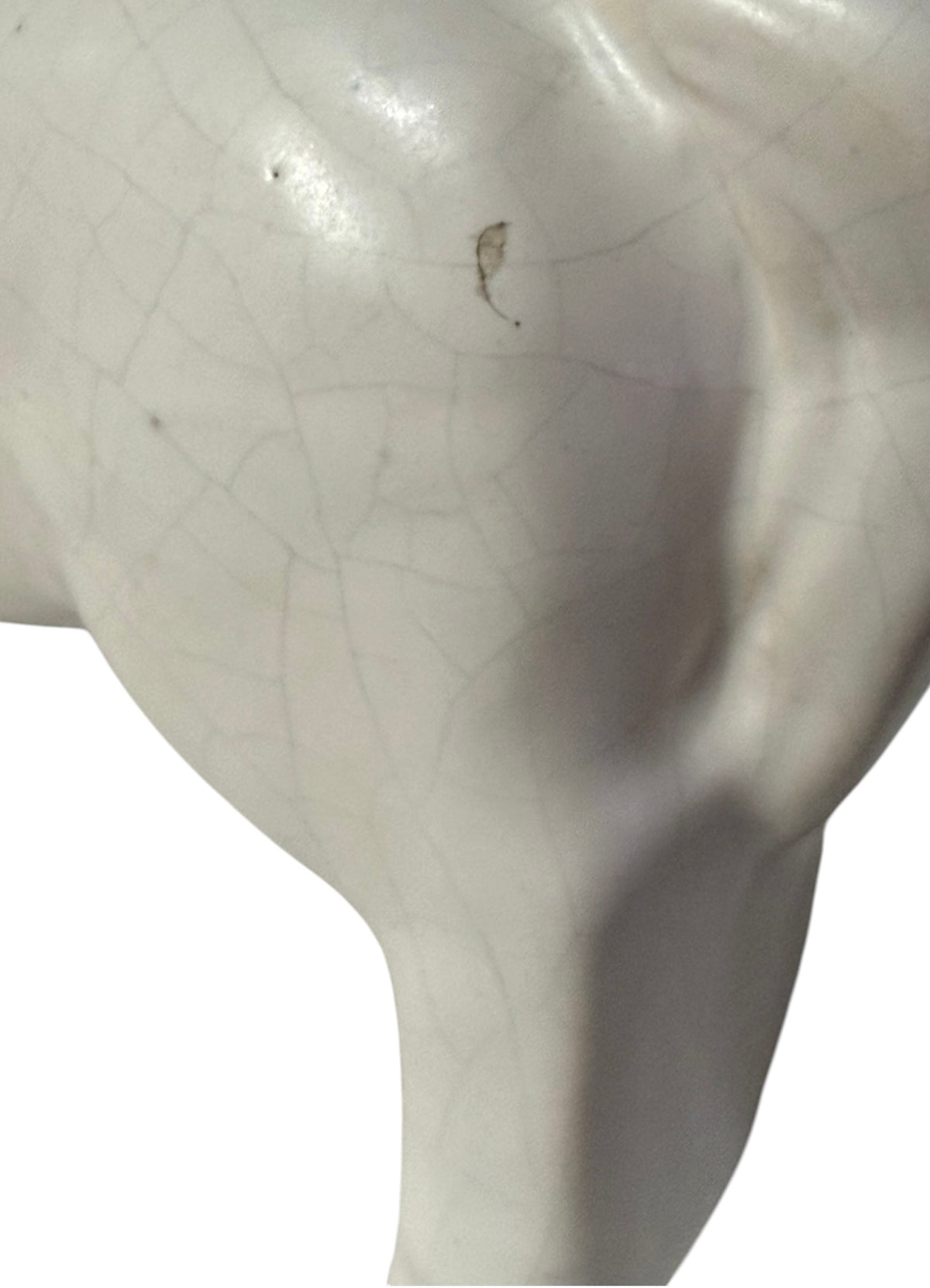 1930s Art Deco Crackle Glaze Horse Figurines – Pair