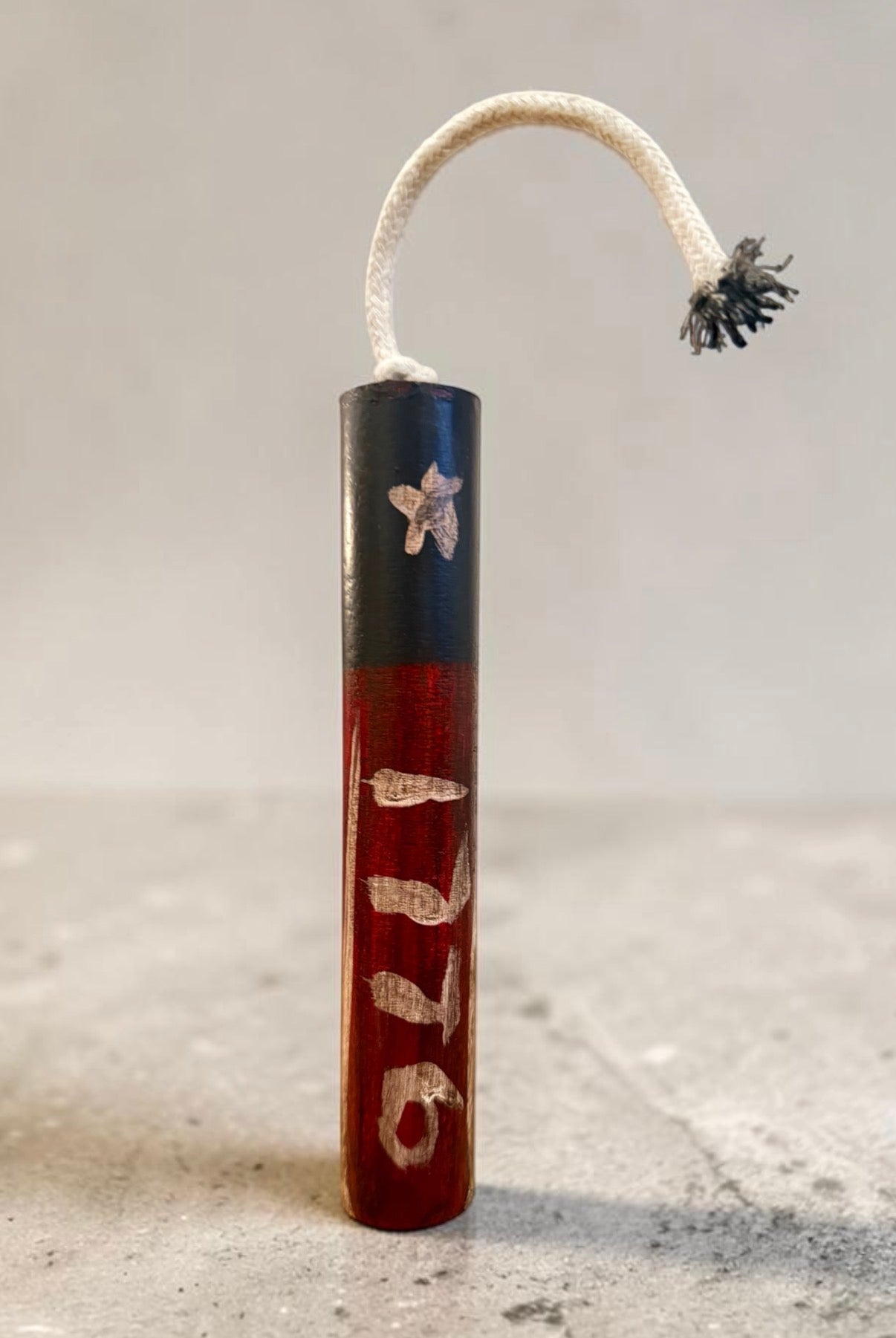 Handcrafted Patriotic Wooden Firecracker Decor – Americana Shelf Accent – Made by Flea & Frame