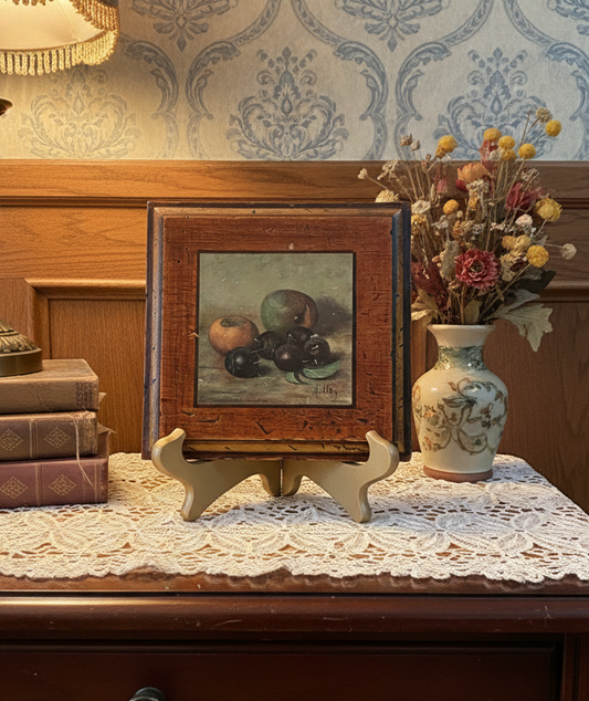 Vintage Fruit Still Life Print by Dutch Artist Henk Bos – Stamped Italy