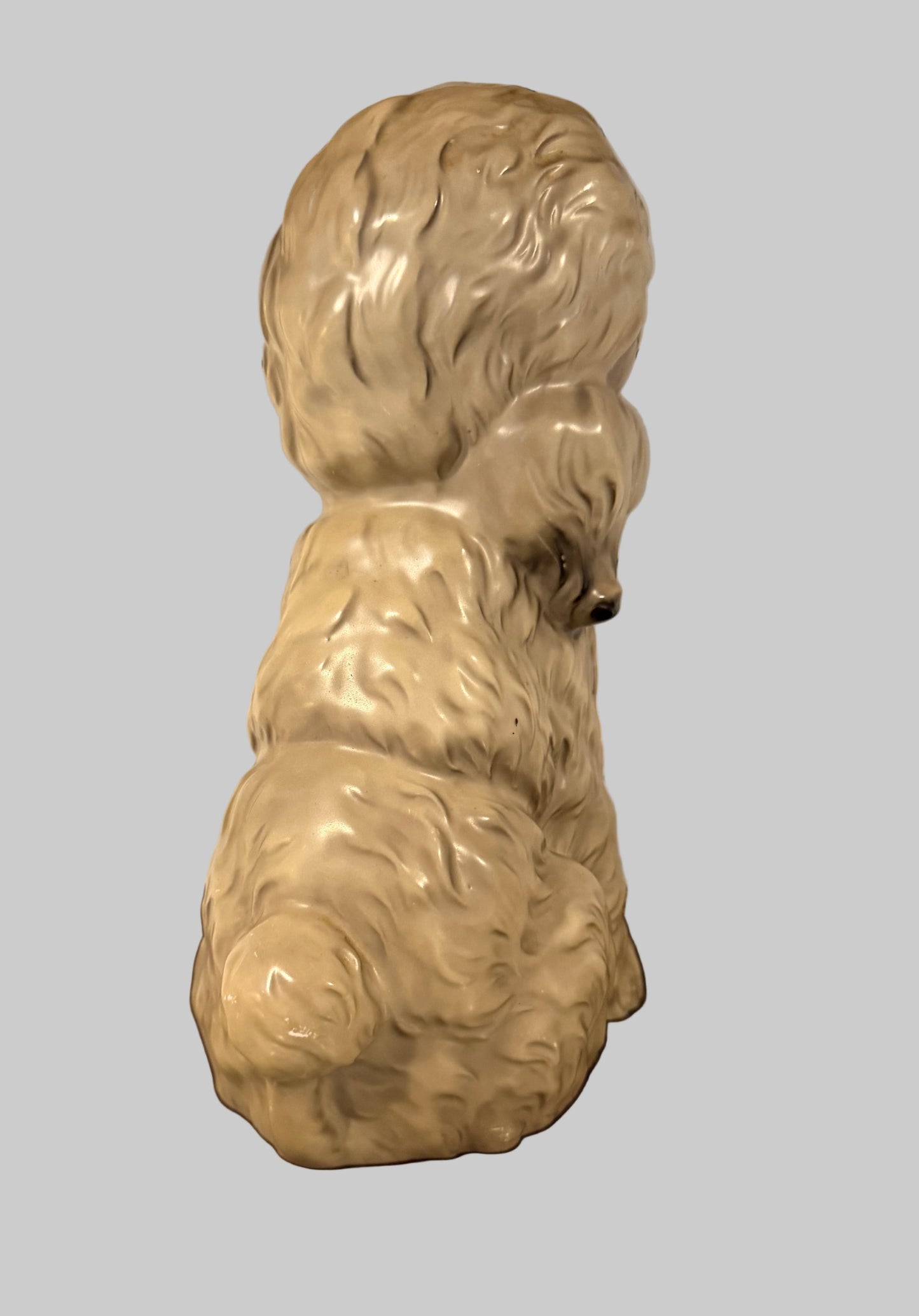 Vintage Mid-Century Ceramic Dog Figurine – Kitsch / Soulful Eyes