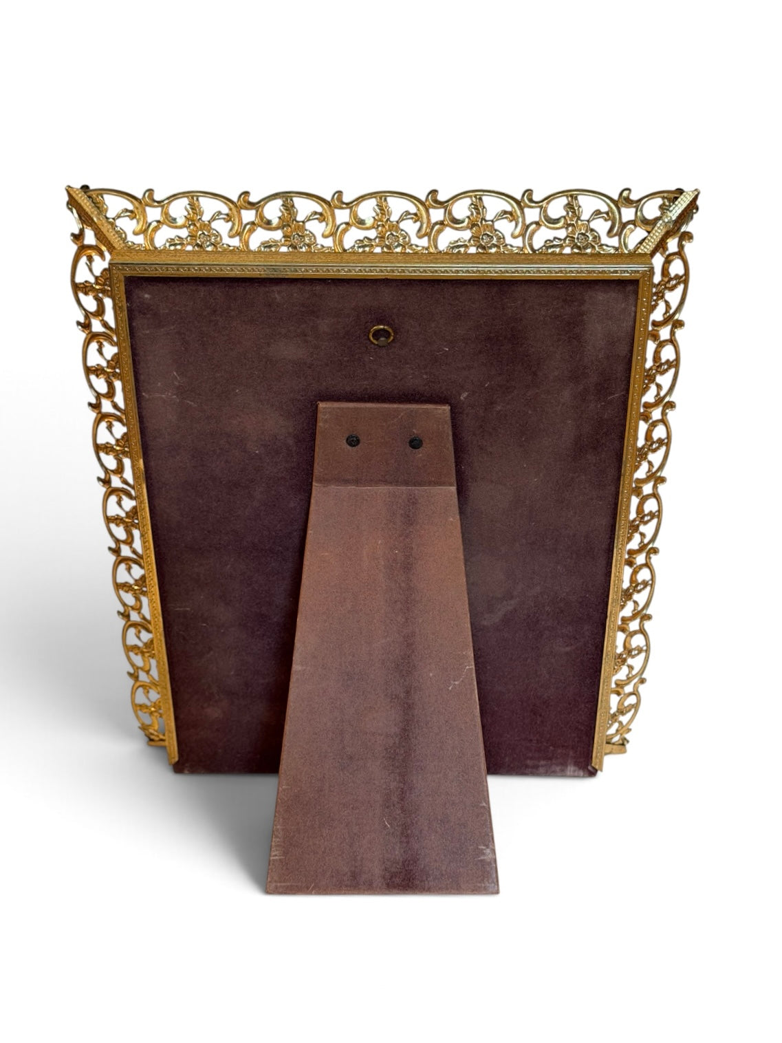 Gold Filigree Vintage 8x10 Picture Frame – Hollywood Regency Ornate Easel Back