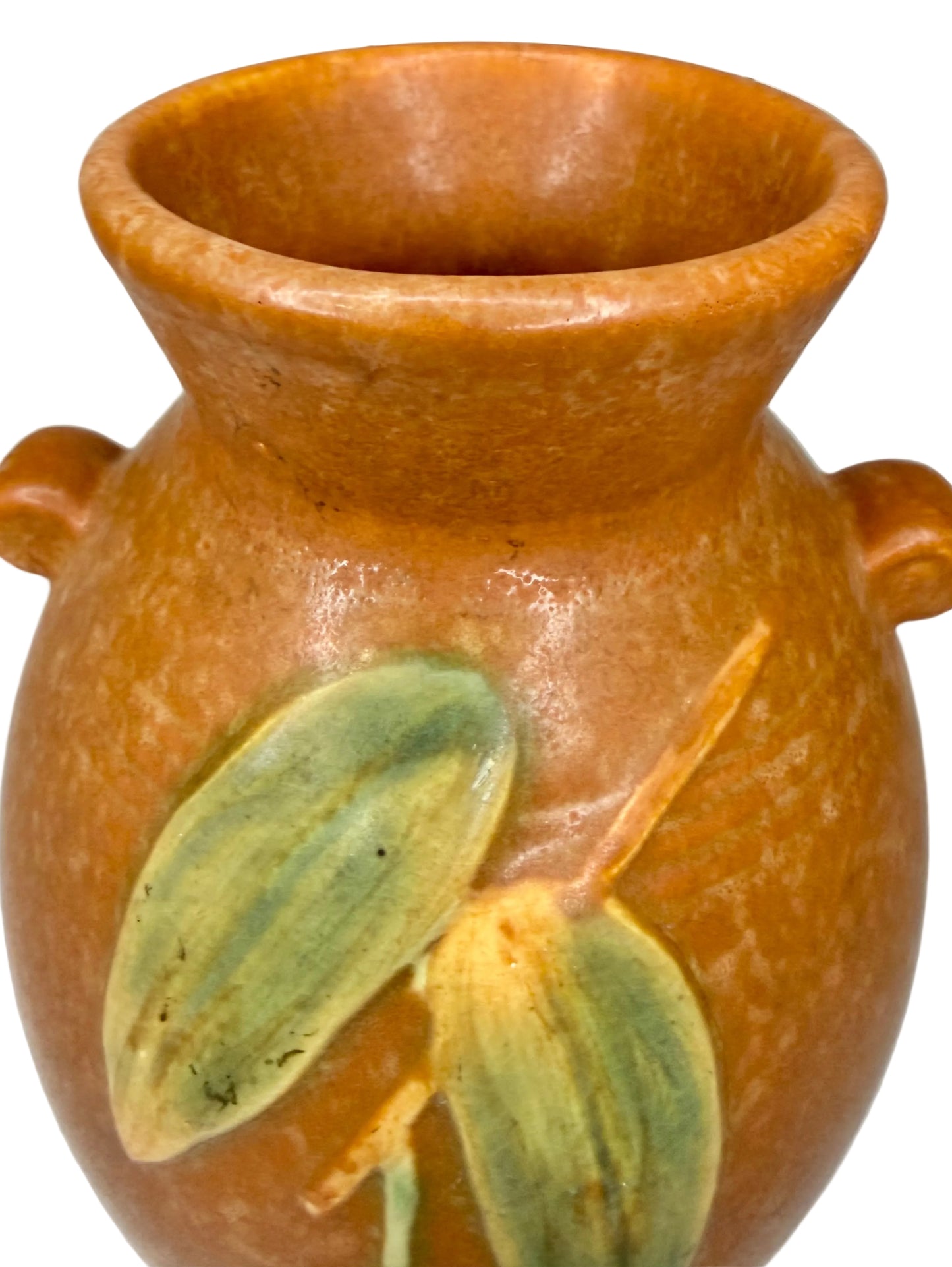 Weller Pottery “Cornish” Vase – Circa 1933 | Art Deco Embossed Leaves & Berries