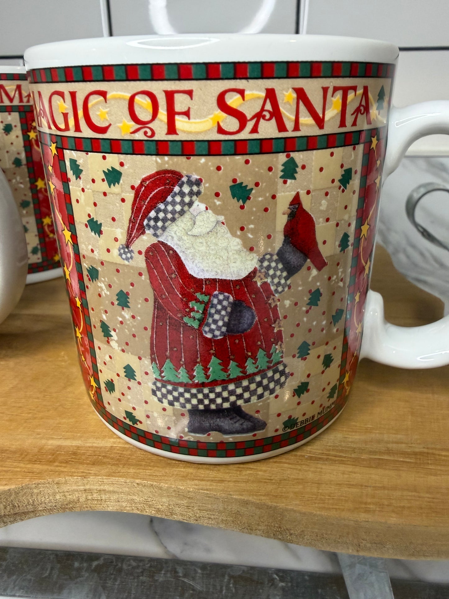 Vintage “Magic of Santa” Coffee Mugs by Sakura – Set of 4