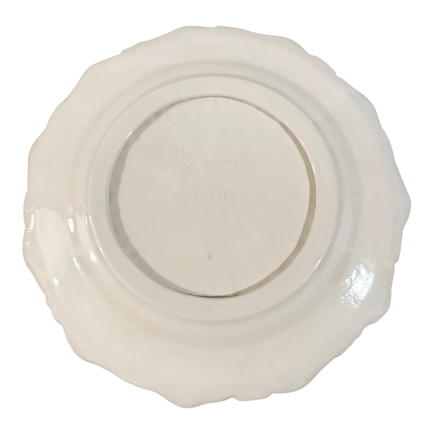 Dedham Potting Shed Style Vintage Rabbit Plate | Embossed White Ceramic Bunny Platter | Cottagecore Easter Decor | Collectible Bunny Dish