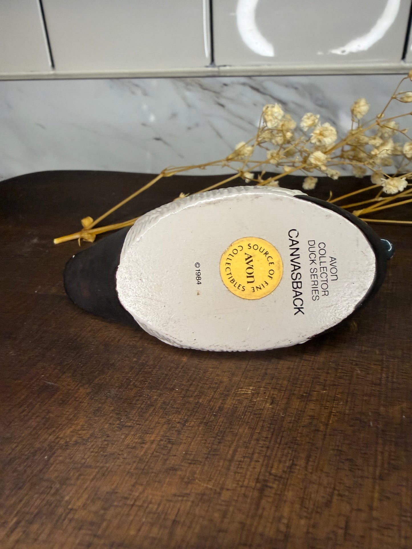 Vintage 1984 Avon Collector Duck Series – Canvasback Duck Figurine - Miniature