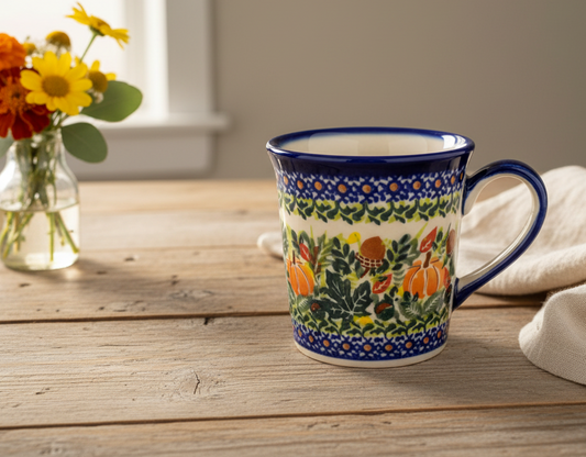 Handcrafted Polish Pottery Mug – Ceramika Kalich “Jan,” Bolesławiec, Poland (Unikat Pattern)