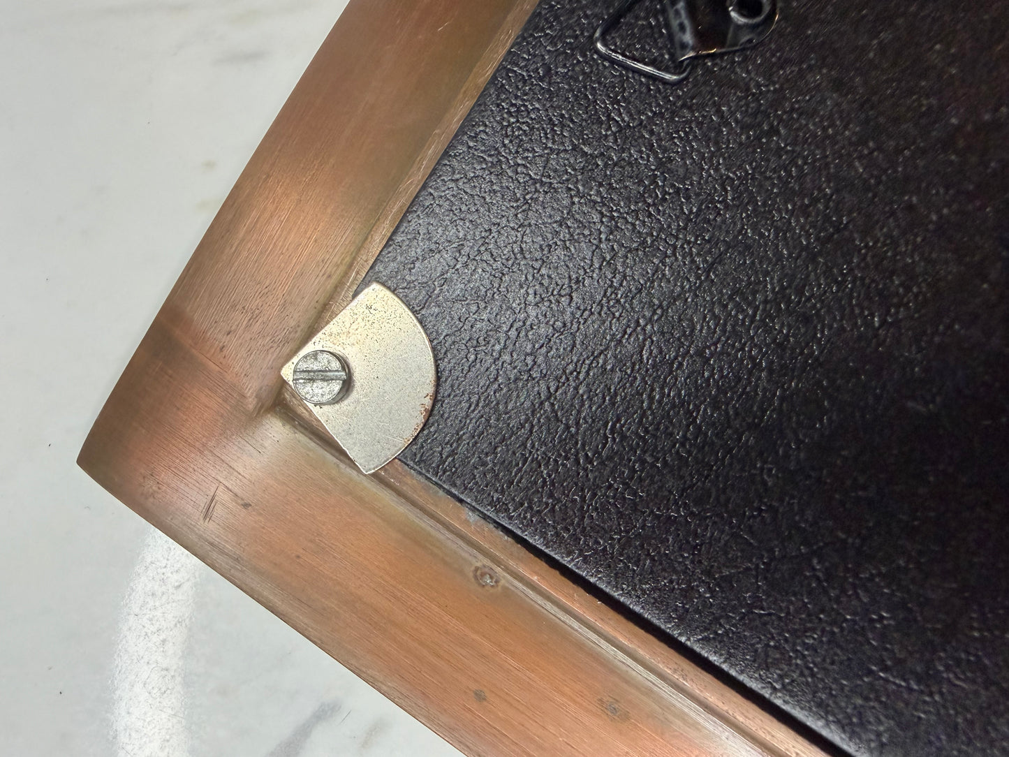 Solid Copper 5×7 Picture Frame — Heavy, Non-Magnetic, Custom-Fit Glass