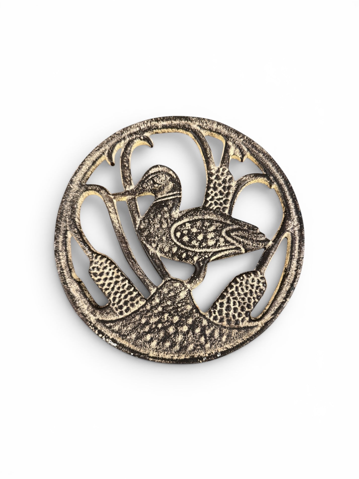 Duck Trivet | Rustic Marsh Scene Kitchen Decor