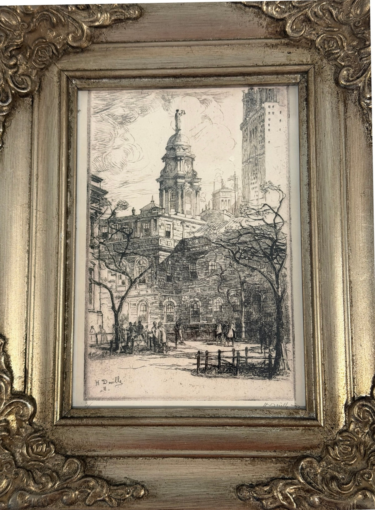St. Paul’s Chapel NYC Framed Art – Henry Deville Book Print | Flea & Frame Creation