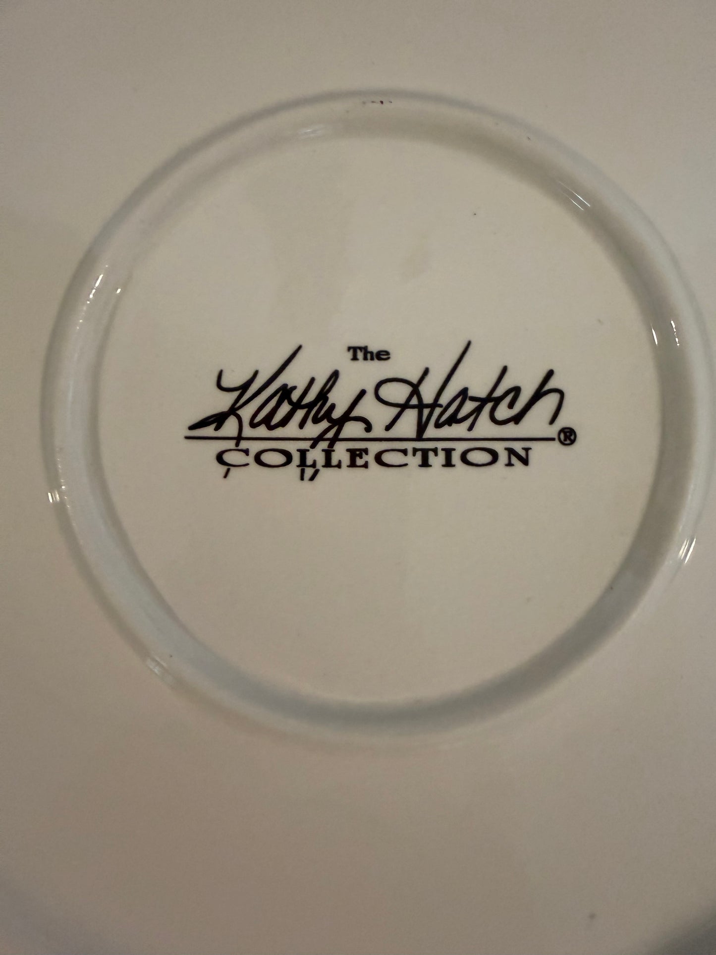 Herb Collection Vintage Ceramic Pie Plate by Kathy Hatch | Hand-Painted “PIE” Design | 2001