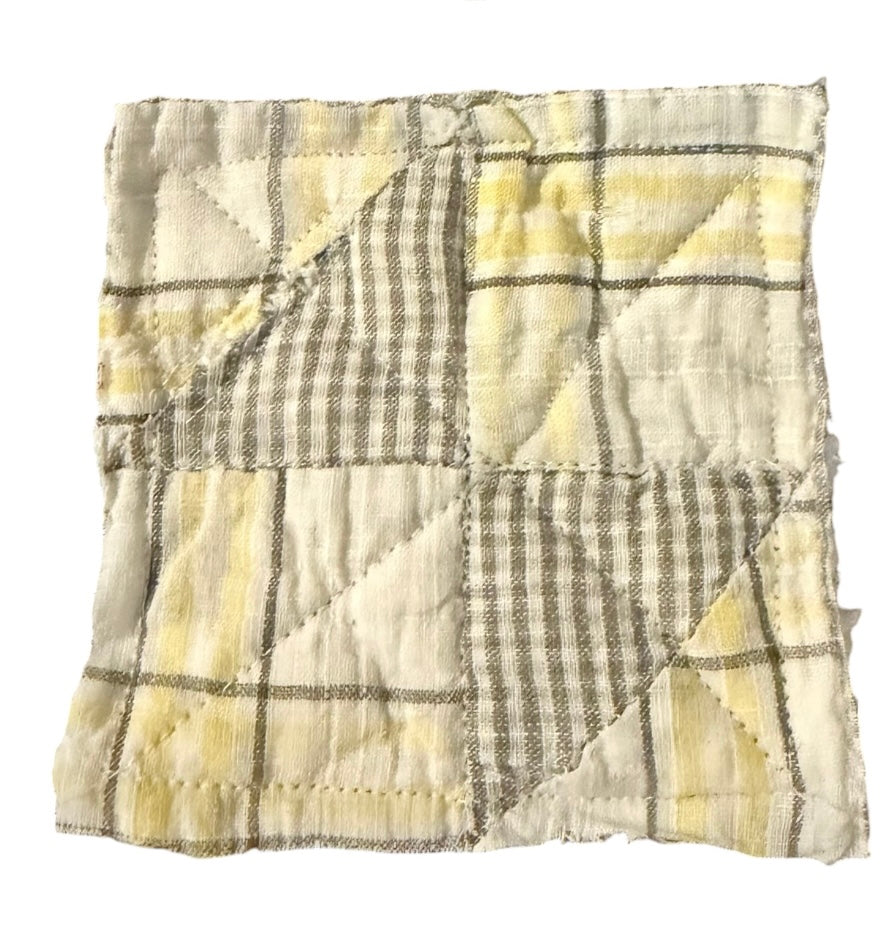 Handmade Quilt Coaster Set | Upcycled Vintage Quilt Coasters | Set of 4