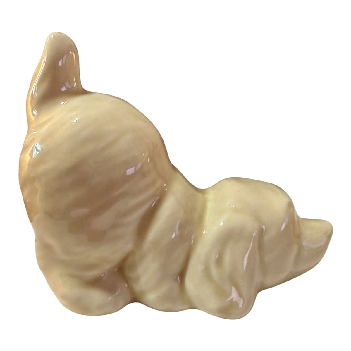 Cream Vintage Ceramic Spaniel Puppy Figurines – Set of 2