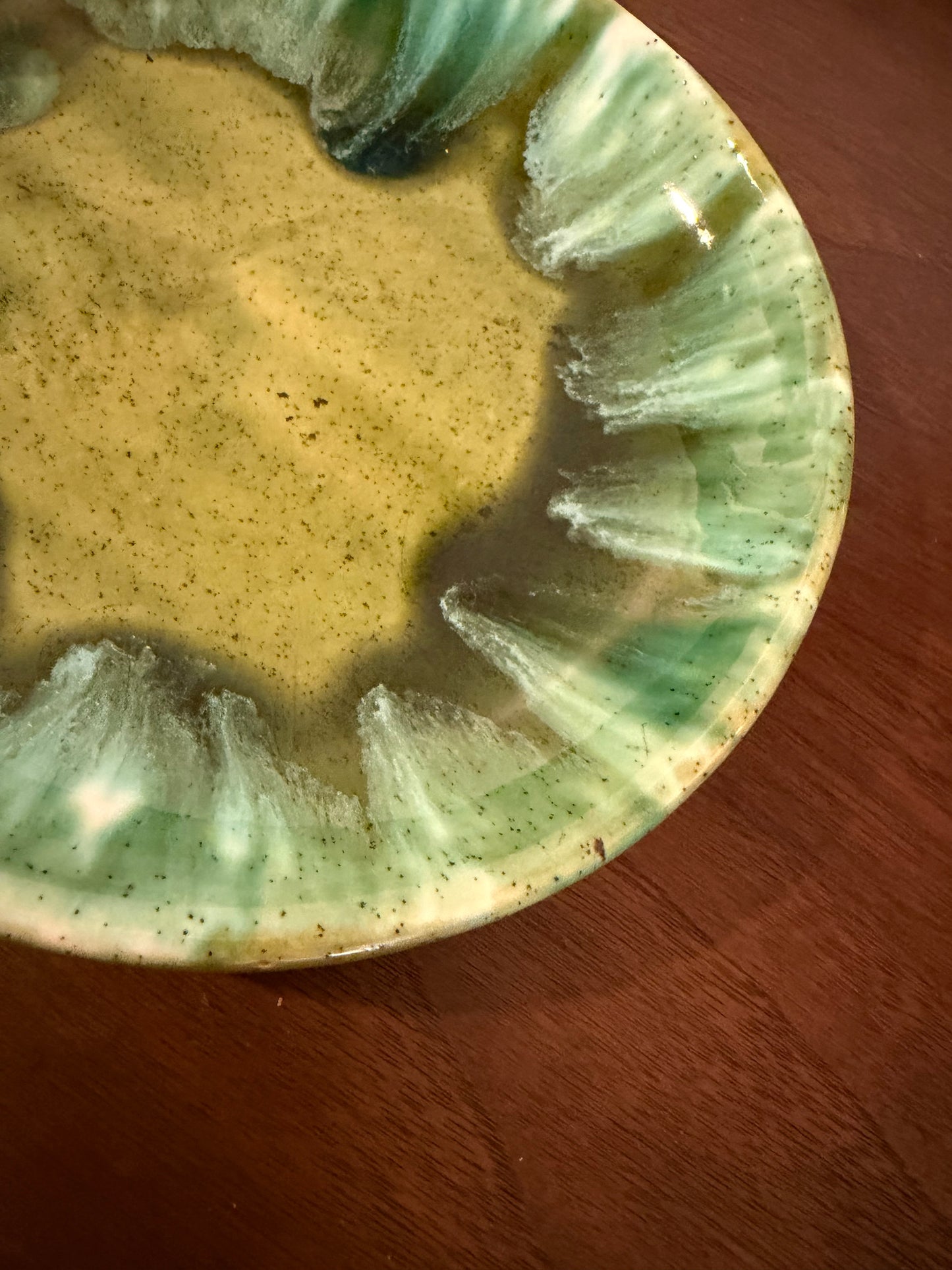 Mid-Century Modern Glazed Ceramic Ashtray / Catchall Dish
