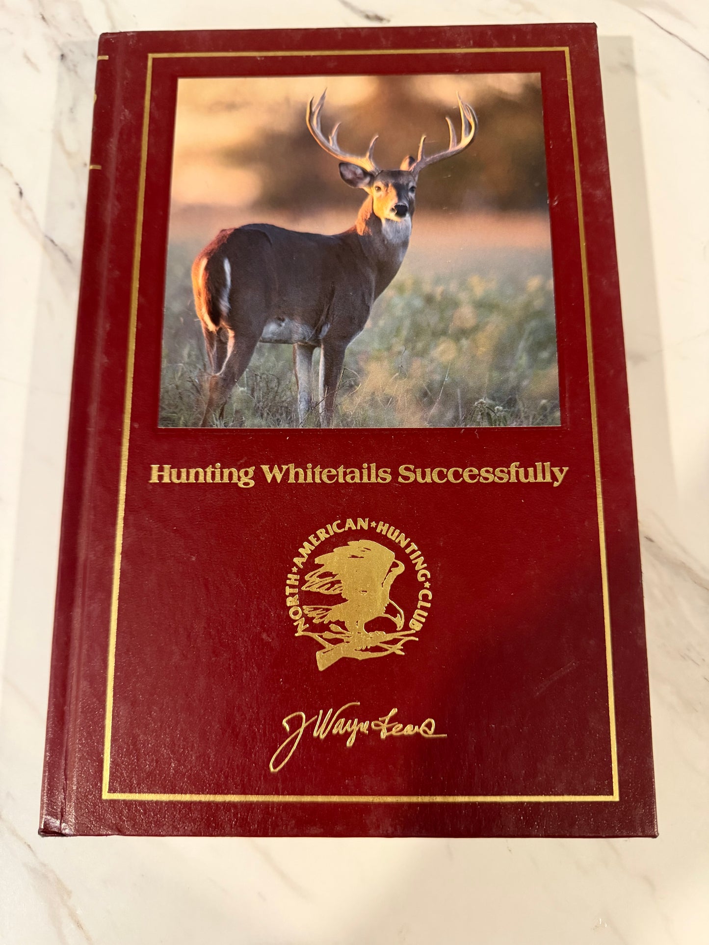 Vintage North American Hunting Club Book Collection — Leather-Bound Hardcovers