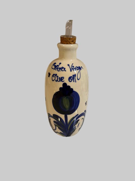 Glazed Ceramic Olive Oil Bottle – Made in Spain