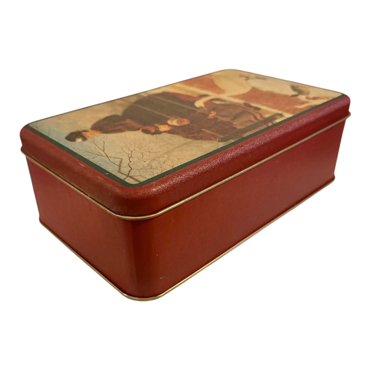 House of Lloyd 1992 Victorian Winter Goose Scene Decorative Tin – Frozen Out