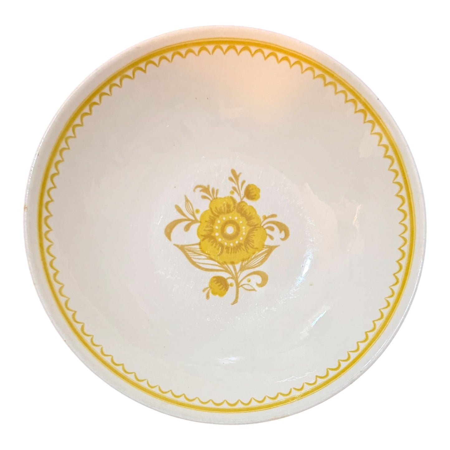 Vintage Royal China Jubilee Ironstone Serving Set – Yellow Floral Mid-Century Bowls & Plates – 4 Piece Retro USA Dinnerware Set