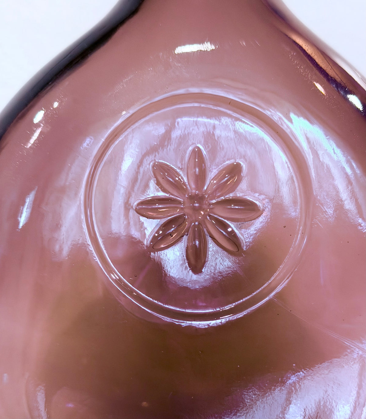 Wheaton Glass Deep Amethyst Purple Vintage Historic Flask 9”Bottle / Decanter – Glassboro 1850