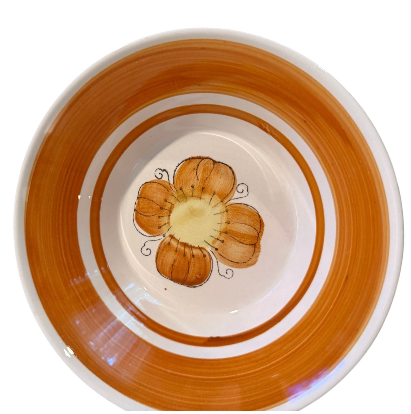 Set of 4 Vintage Rossini Genuine Ironstone Soup Bowls – Hand-Painted Floral Japan (1970s)