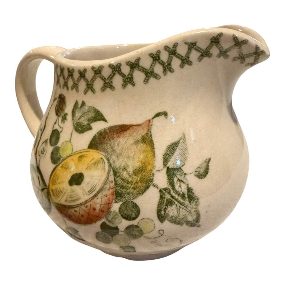 Cottagecore Johnson Brothers Arbor Vintage Creamer – Old Granite Ironstone, Made in England
