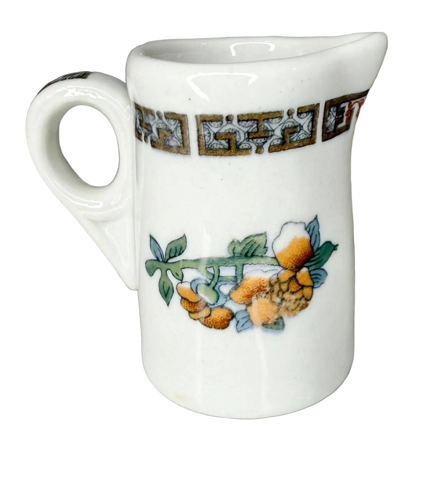 Rare Vintage Pullman Railroad Indian Tree Creamer | Authentic Railroad Dining Car China | 1930’s