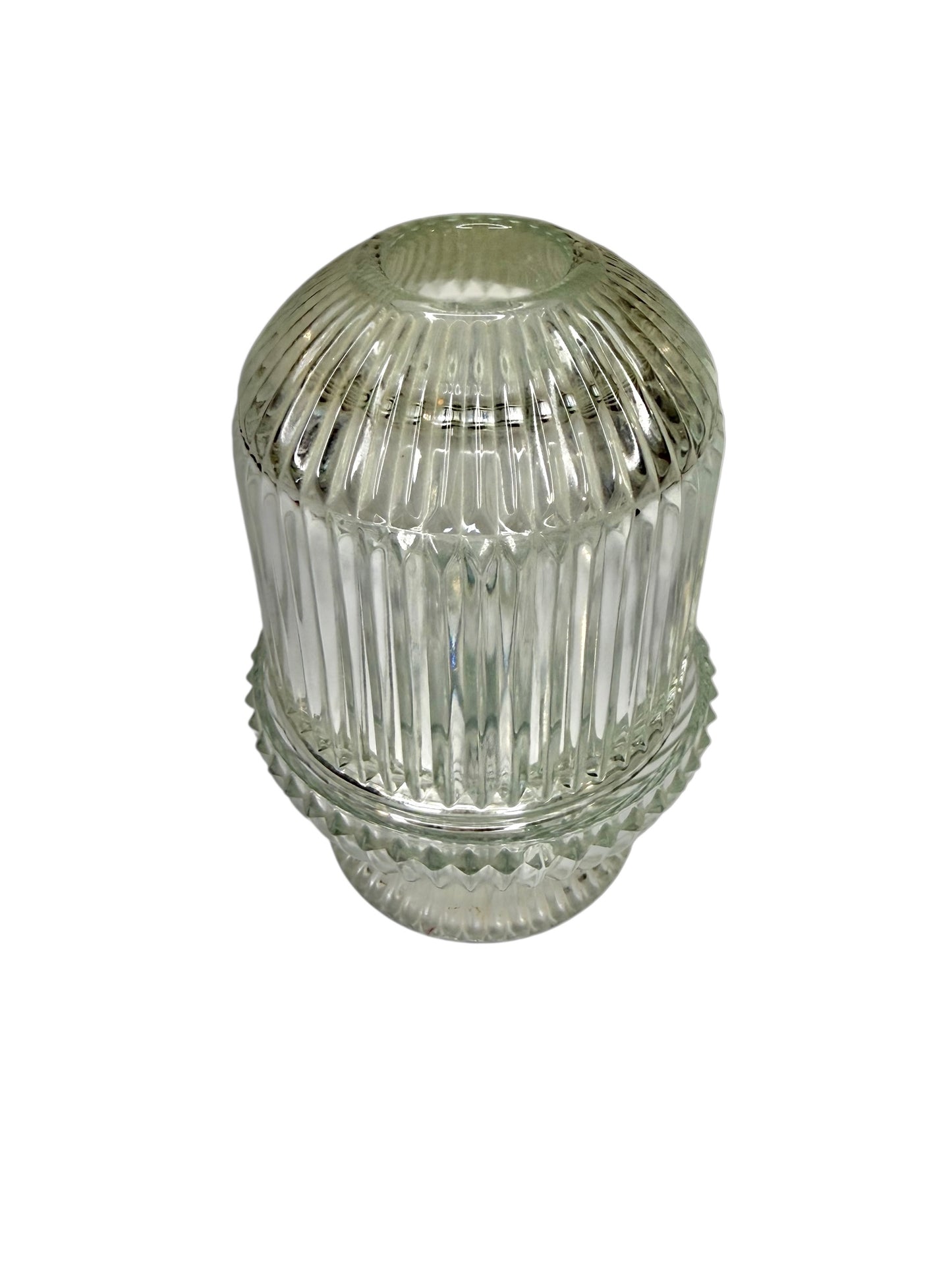 AVAILABLE - Vintage Homco Clear Ribbed Glass Fairy Lamp “Princess Lite” – Indiana Glass