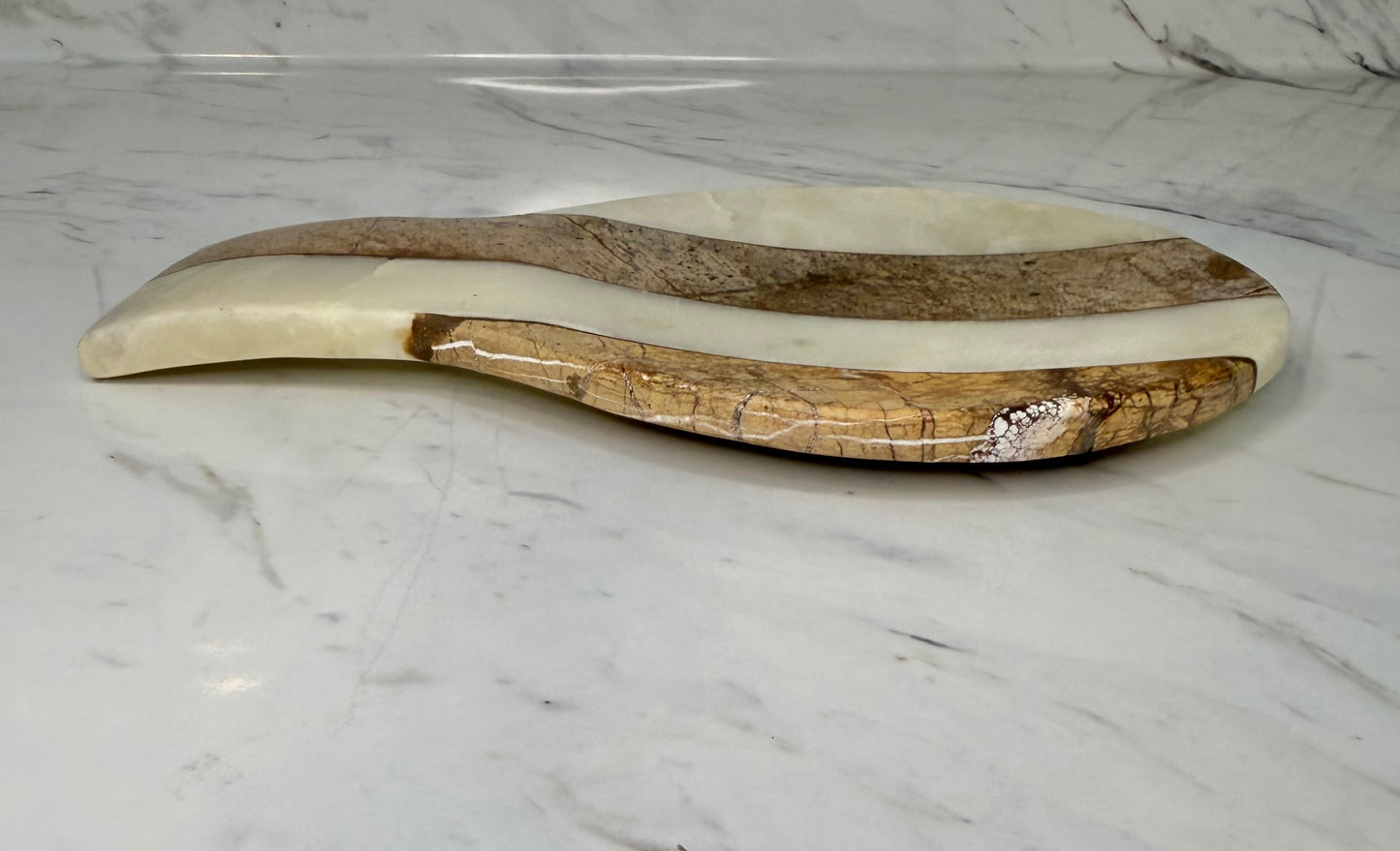 Striped Marble & Onyx Spoon Rest – Thirstystone “Twin Marble” Design