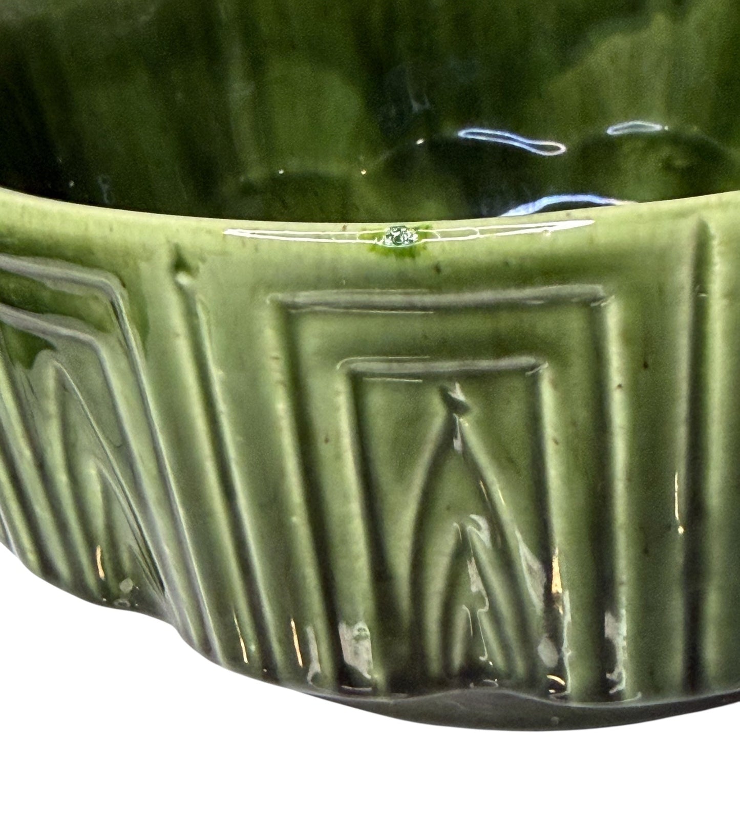 Haeger Vintage Pottery #157 Planter Bowl – Mid-Century Green Art Pottery