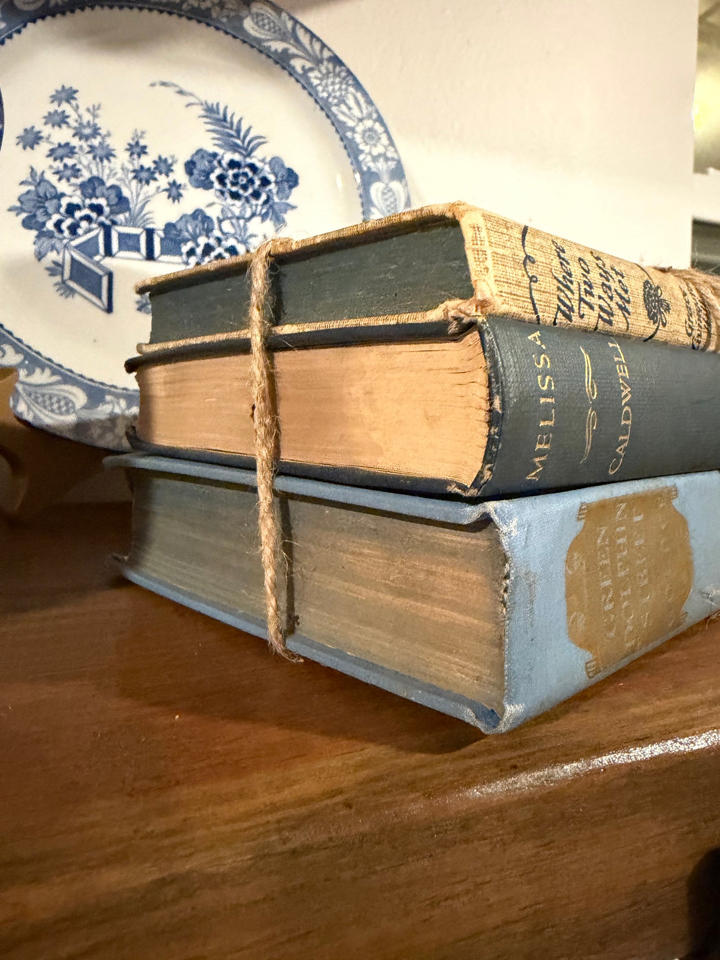 Curated Vintage Literary - Blue Books - Stack – Ready to Display