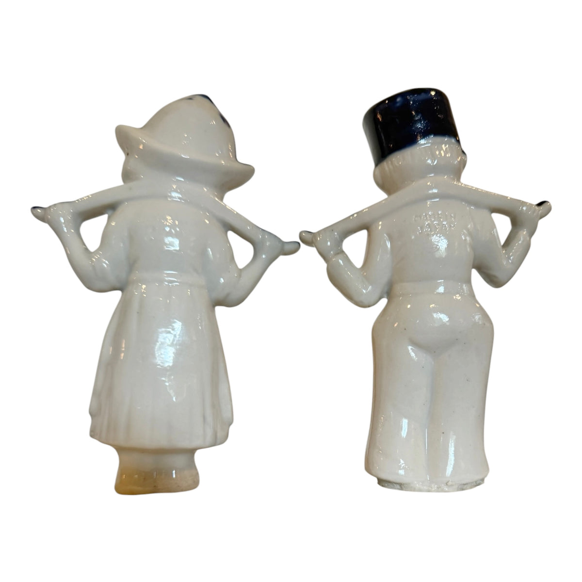 Delft-Style Vintage Dutch Boy & Girl Porcelain Figurines – Made in Japan